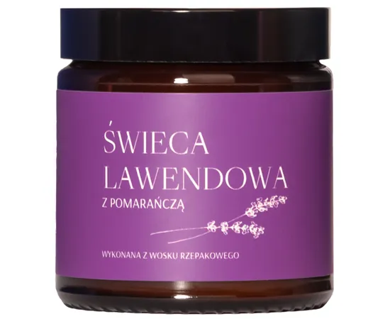 Lavender candle with an orange 120ml