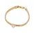 Romantic gold plated bracelet with crystal LJ2240