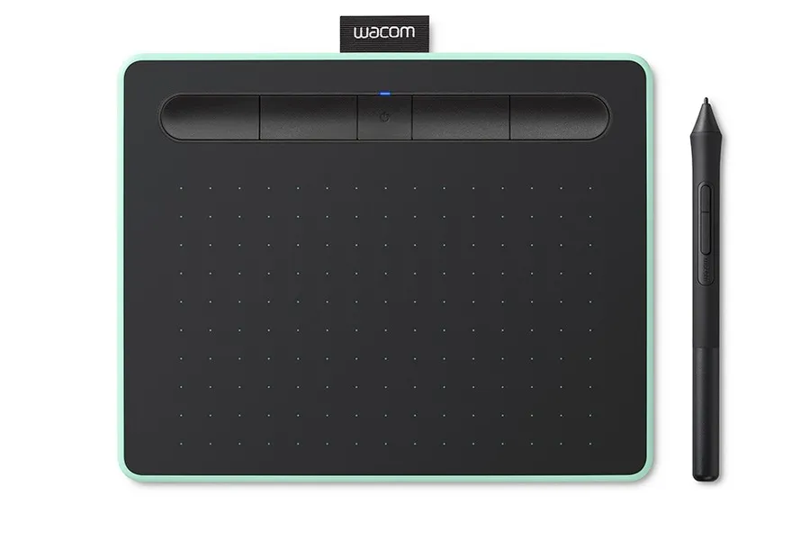 Wacom Intuos M Bluetooth grafiskais planšetdators melns, zaļš 2540 lpi 216 x 135 mm USB/Bluetooth