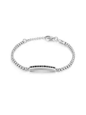 Elegant steel bracelet with crystals Mix PEAGB0033101