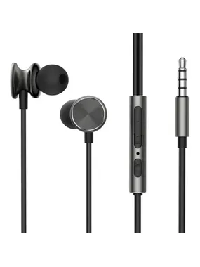 Wired Earphones JR-EW03, Half in Ear (Dark Gray)