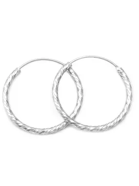 Amazing silver round earrings AGUC350