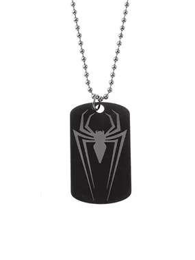 Spider Man Marvel Steel Dog Tag Necklace C600371L-M.CS