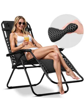 Garden deckchair folded with a sofotel chillwell soft soft