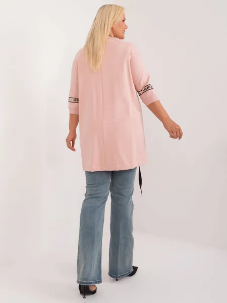 Women's dark pink plus size tunic