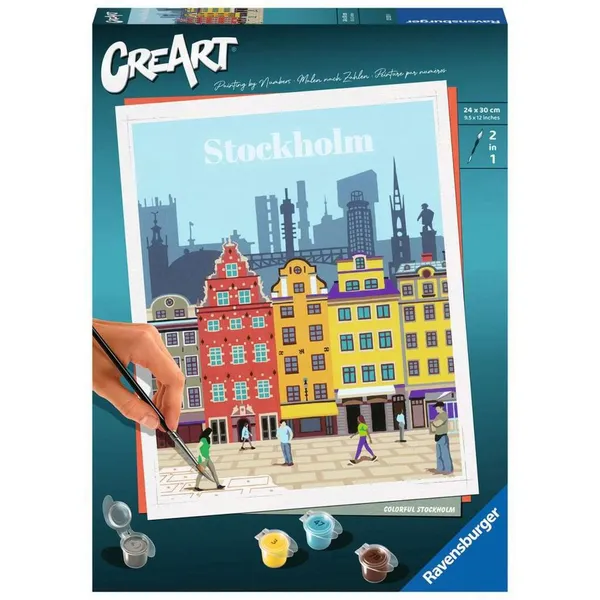 CreArt - Colorful Stockholm, painting