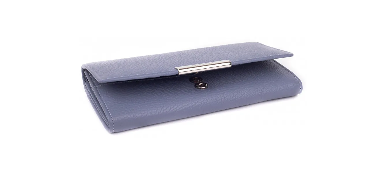 Women's leather wallet 7066 lavender