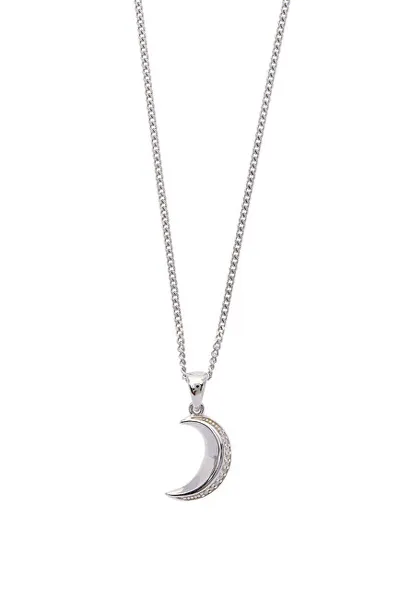 Selene Crescent Silver Necklace 61288 (chain, pendant)