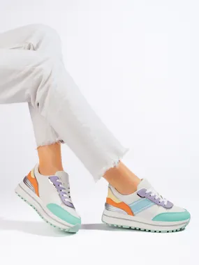Women's platform sneakers multicolored Shelovet