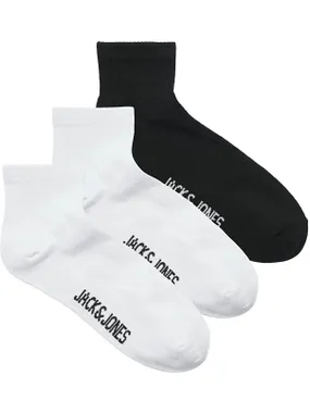 3 PACK - men's socks JACLEON 12257150 White