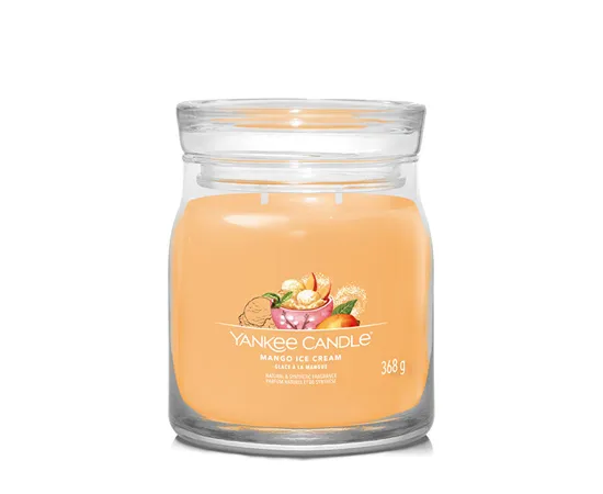 Aromatic candle Signature glass medium Mango Ice Cream 368 g