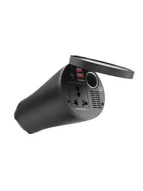 Cup-shaped voltage converter 12v/230v 150w/300w 2xusb pi02 amio-02469