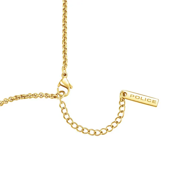 Stylish gold-plated chain Cross SAINT II PEAGN0010002