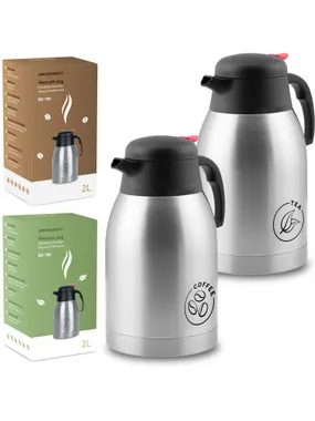 Vacuum jug set 2 coffee and tea 2 l Berdsen BD-780