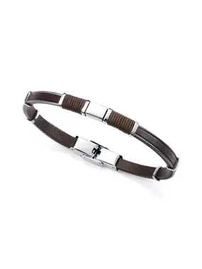 Men's brown leather bracelet Magnum 14127P01011