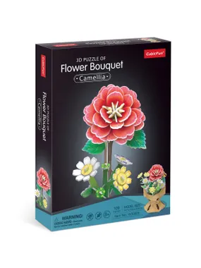 Puzzle 3D Flower bouquet - Camellias