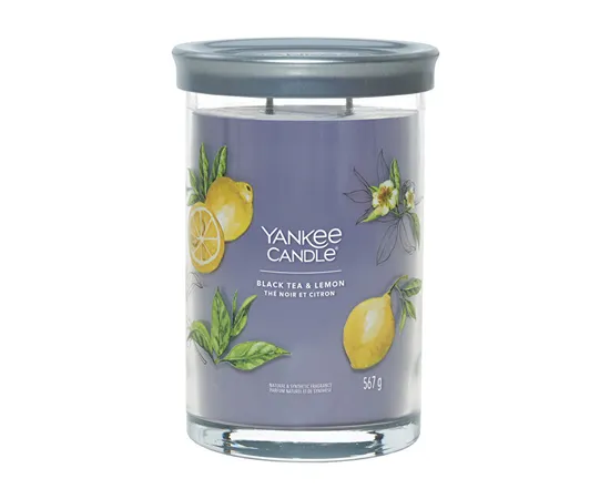 Aromatic candle Signature tumbler large Black Tea & Lemon 567 g