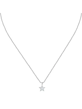 Silver women's necklace Star with zircons Silver LPS10AWV15