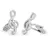 Fashion cufflinks Treble clef sTO3653