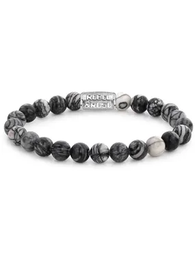 Beaded bracelet Black Wolf RR-80032-S