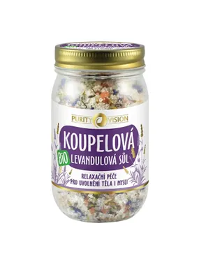 Organic lavender bath salt, 400 g