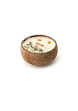 Candle in Coconut - Scent Lemon & Mint