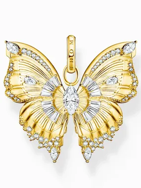 Thomas Sabo PE984-414-14 charms - butterfly with stones gold plated Ladies