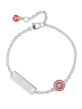 Playful silver bracelet Captain America Marvel BS00085RL-55.CS