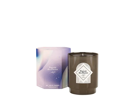 SCENTED CANDLE 50H Necklecí with Pearls le Pouvoir de Pierresses Blue Flower 323024