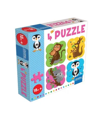 Puzzle with a Penguin 4 puzzles 4 elements