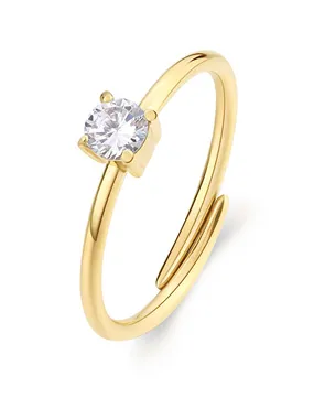 Dazzly SDZ37 Crystal Gold Plated Ring