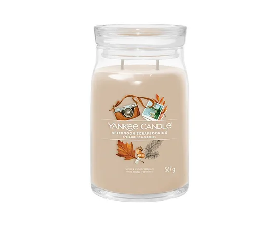 Aromatic candle Signature large glass Afternoon Scrapbooking 567 g