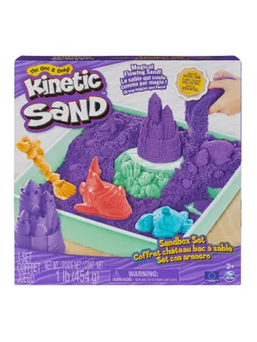 Kinetic Sand Sandbox set Purple