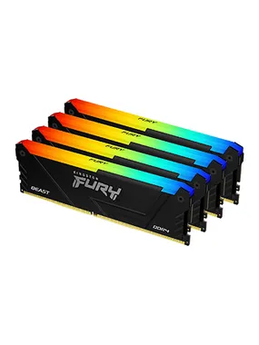 Kingston Technology FURY Beast 128GB 3200MT/s DDR4 CL16 DIMM (4 komplekts) RGB
