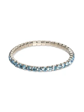 Tennis bracelet with blue crystals Euphoria 32419 AQUA