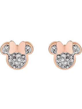 Charming bronze Mickey and Minnie Mouse stud earrings E600177PRWL-B.CS