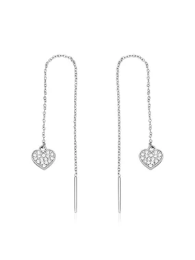 Fashion steel earrings Hearts Aurora SAR52
