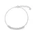 Trendy silver bracelet with zircons AJNR0008