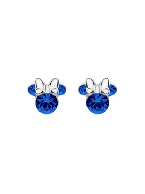 Glittering silver Minnie Mouse stud earrings ES00028SSEPL.CS