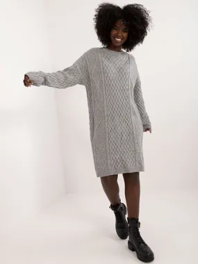 Women's Gray Knitted Dress