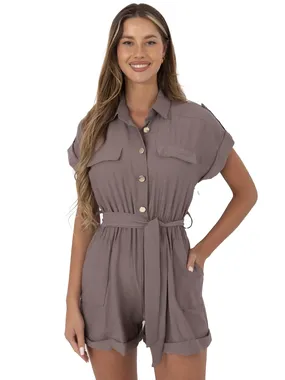 Women's dark meringue overall