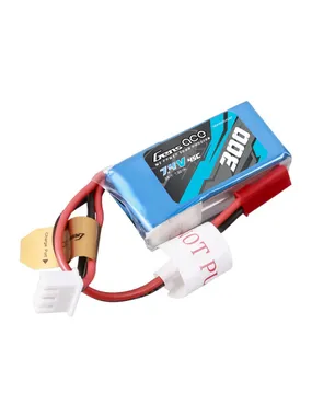 Gens ace 300mAh 7.4V 45C 2S1P Lipo Battery Pack with JST-SYP Plug