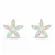 Floral Silver Jewelry Set With Synthetic Opals Set288wp