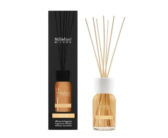 Glass diffuser Millefiori Milano Natural, Lime and Vetiver, 100 ml