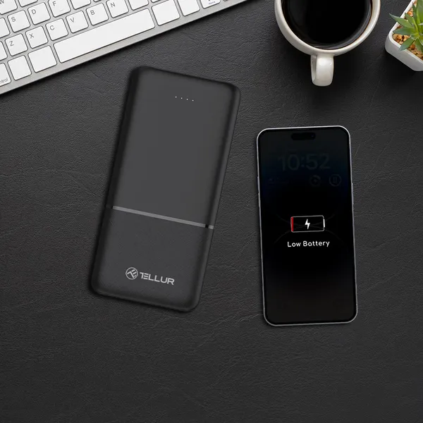 Tellur 10000mAh power bank black