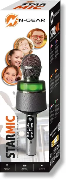 MICROPHONE KARAOKE BLUETOOTH/SILVER STARMIC S20LS N-GEAR