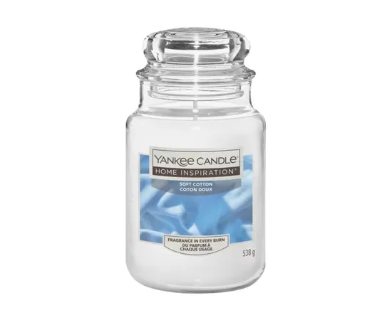 Scented candle Home Inspiration large Soft Cotton 538 g