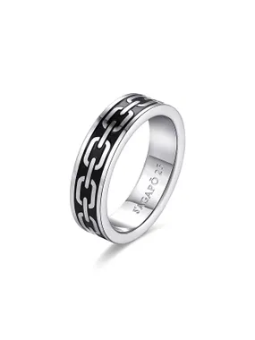 Massive steel ring for men Ripple SRP37