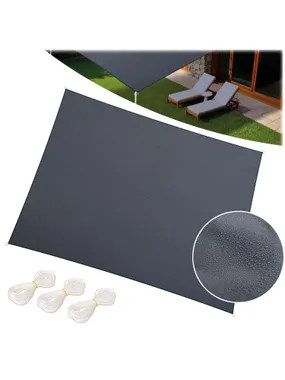 Rectangular sunscreen 3x4m Plonos PL-885 gray