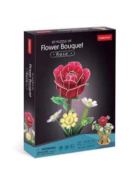 Puzzle 3D Flower bouquet - Roses